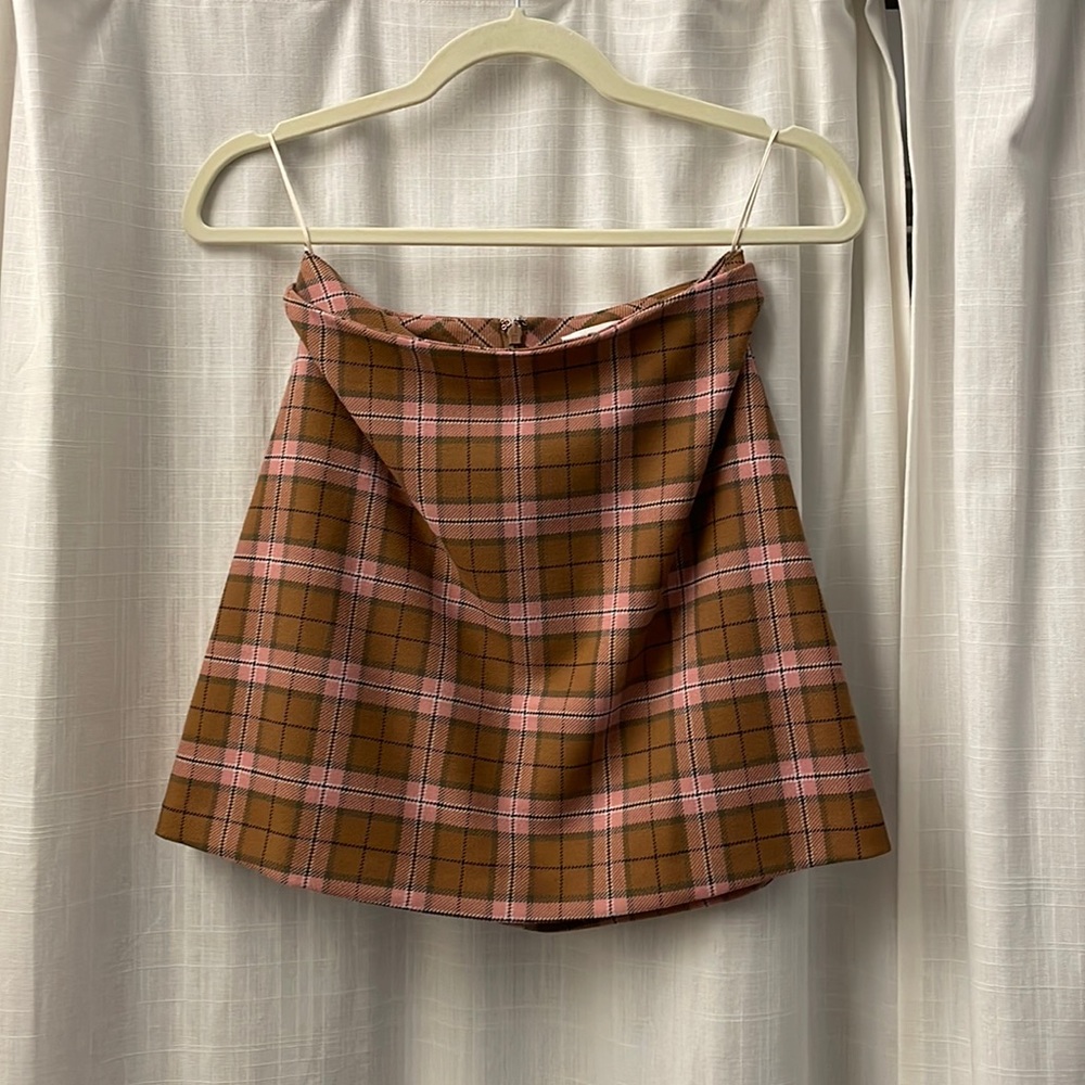 Aritzia Plaid Skirt with lining